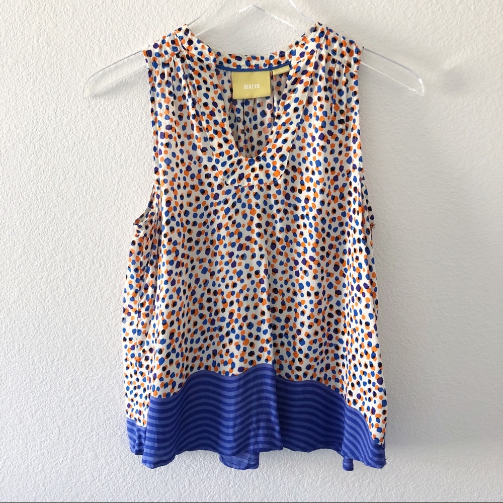 Anthropology Maeve multi print top